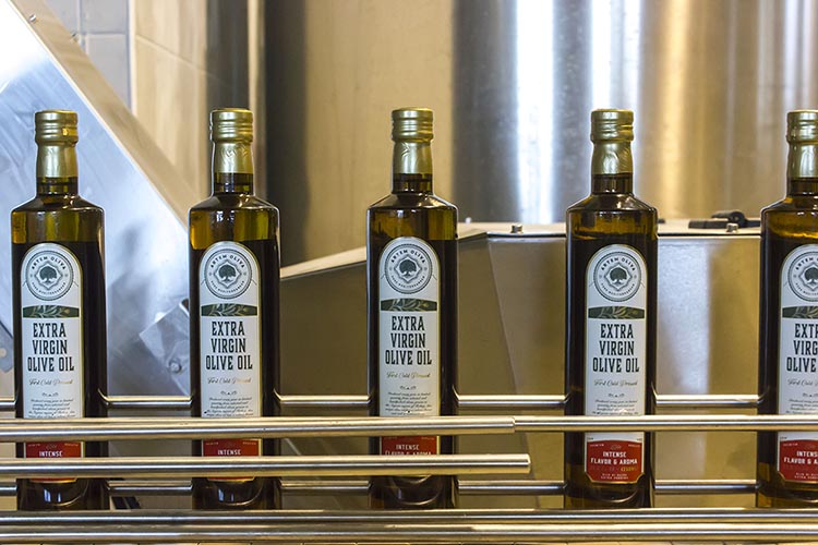 5 Dorica Bottles of Artem Oliva Extra Virgin Olive Oils Being Sent for Exportation After the Production