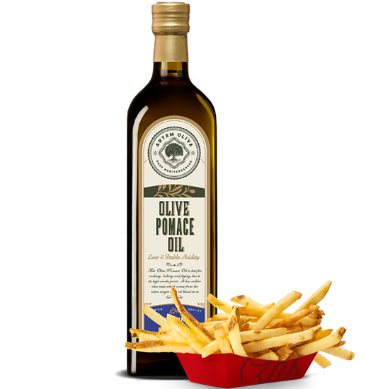 Turkish Olive Pomace Oil for Cooking in Glass Bottle